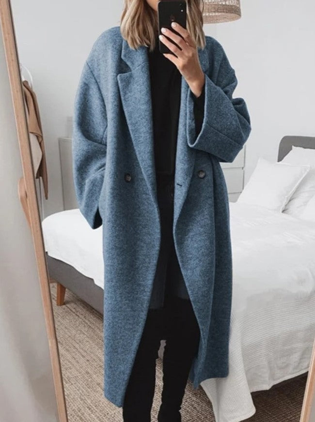Women’s Multi-Color Woolen Trench Coat – Available in All Sizes