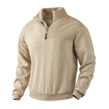 Men’s Jacquard Sweater – Autumn & Winter Long-Sleeve Knitwear