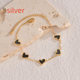 Ins Love Bracelet – Stainless Steel Dripping Heart Jewelry for Women