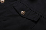 Autumn And Winter New Men's Jacket Hooded Fleece-lined Mid-length Overalls