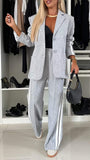 Women’s Autumn Winter Casual Suit – Long Sleeve Lapel Jacket