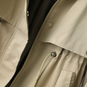 Women’s Fashion Hooded Coat – Color Contrast Stylish Outerwear
