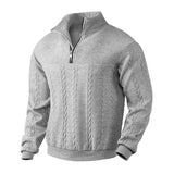 Men’s Jacquard Sweater – Autumn & Winter Long-Sleeve Knitwear