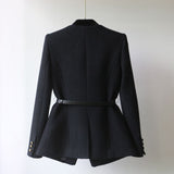 Women’s Mid-Length Overcoat – Waist Slimming Shoulder Coat