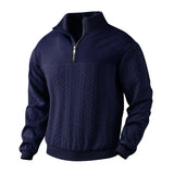 Men’s Jacquard Sweater – Autumn & Winter Long-Sleeve Knitwear