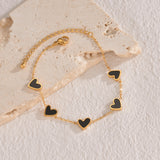 Ins Love Bracelet – Stainless Steel Dripping Heart Jewelry for Women